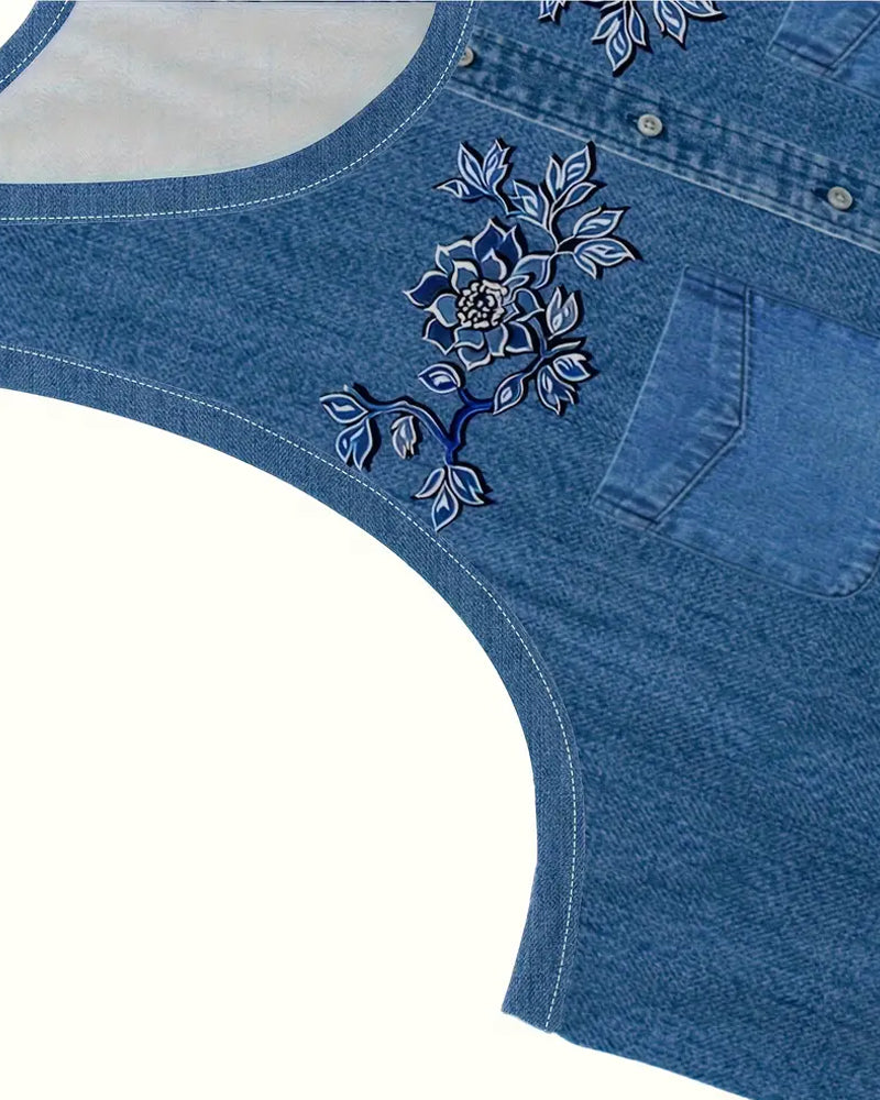 Miho | ノースリーブデニム風ドレス