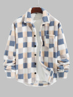 Hotaka｜メンズ クラシックチェック フェイクファージャケット