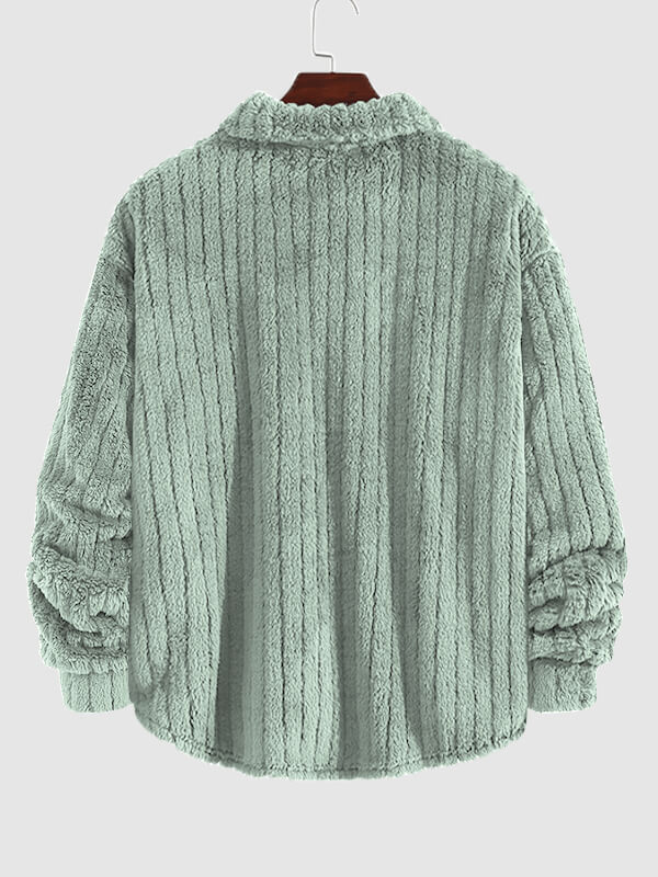 Kunio | メンズ フリース ボタンアップ ジャケット