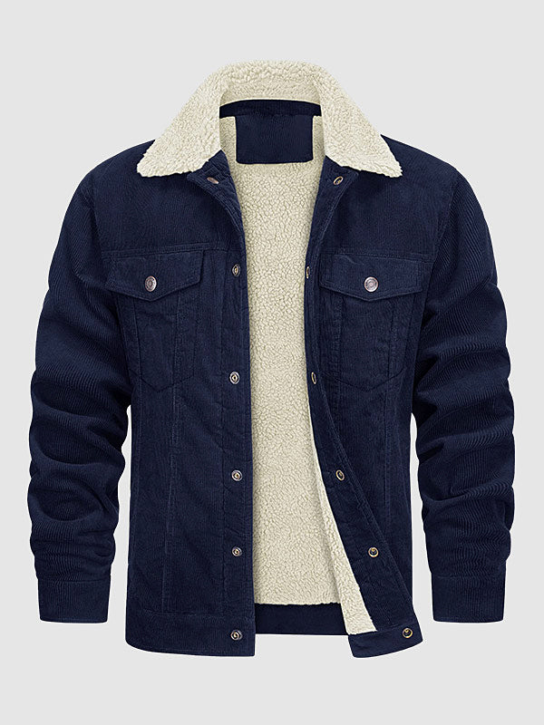 Kiyoshi｜メンズ コーデュロイ 裏フリース ジャケット