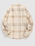 Isamu｜メンズ ヴィンテージチェック フリースラペルジャケット