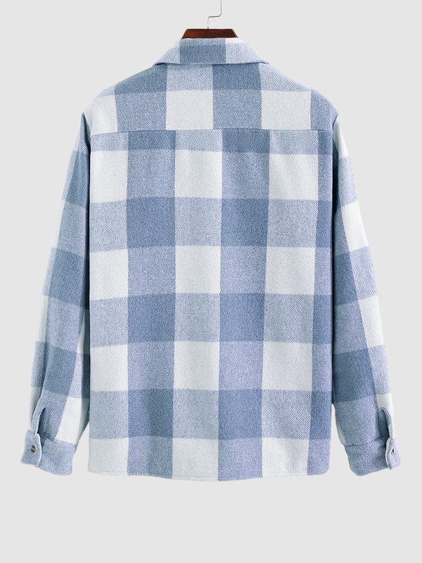 Kentaro｜メンズ チェック柄 ボタンアップ シャツジャケット