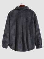 Kunio | メンズ フリース ボタンアップ ジャケット