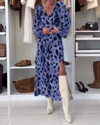 Maiya｜プリントVネックセクシードレス