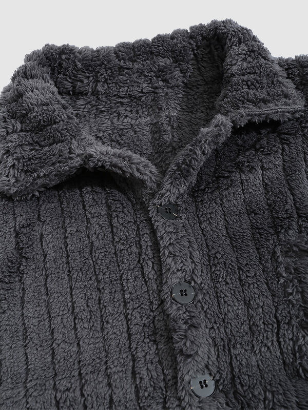 Kunio | メンズ フリース ボタンアップ ジャケット