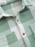 Kentaro｜メンズ チェック柄 ボタンアップ シャツジャケット