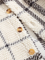 Isamu｜メンズ ヴィンテージチェック フリースラペルジャケット