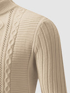 Kota｜メンズ スリムフィット スタンドカラー セーター