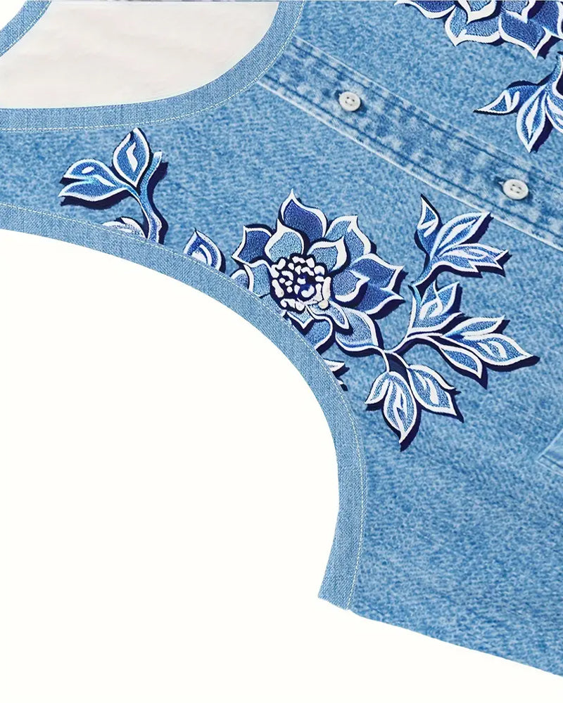 Miho | ノースリーブデニム風ドレス