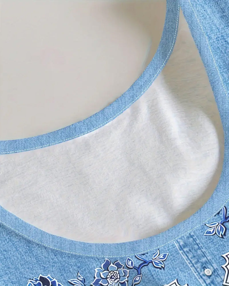 Miho | ノースリーブデニム風ドレス