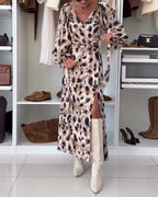 Maiya｜プリントVネックセクシードレス