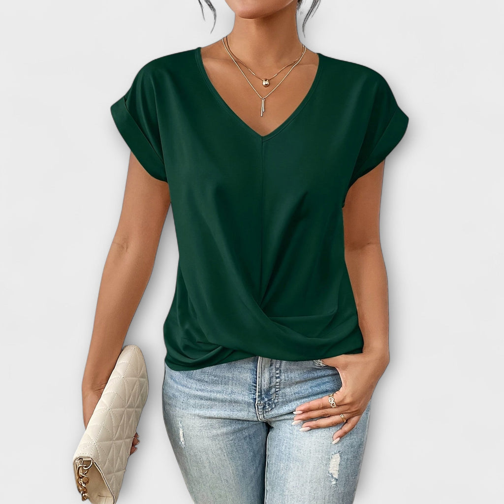 カリンダ | エレガントなVネックトップ