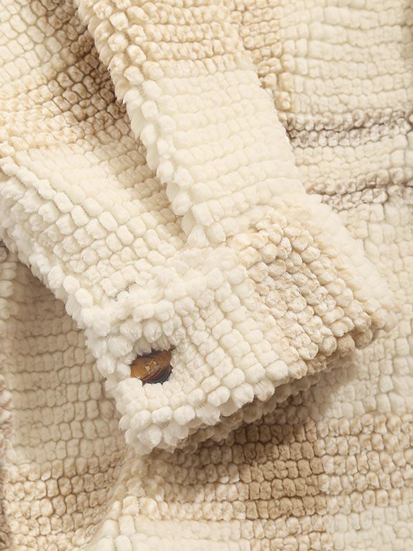 Isamu｜メンズ ヴィンテージチェック フリースラペルジャケット