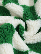 Kazuma｜メンズ チェック柄 フワフワフリースジャケット