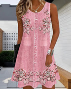 Miho | ノースリーブデニム風ドレス