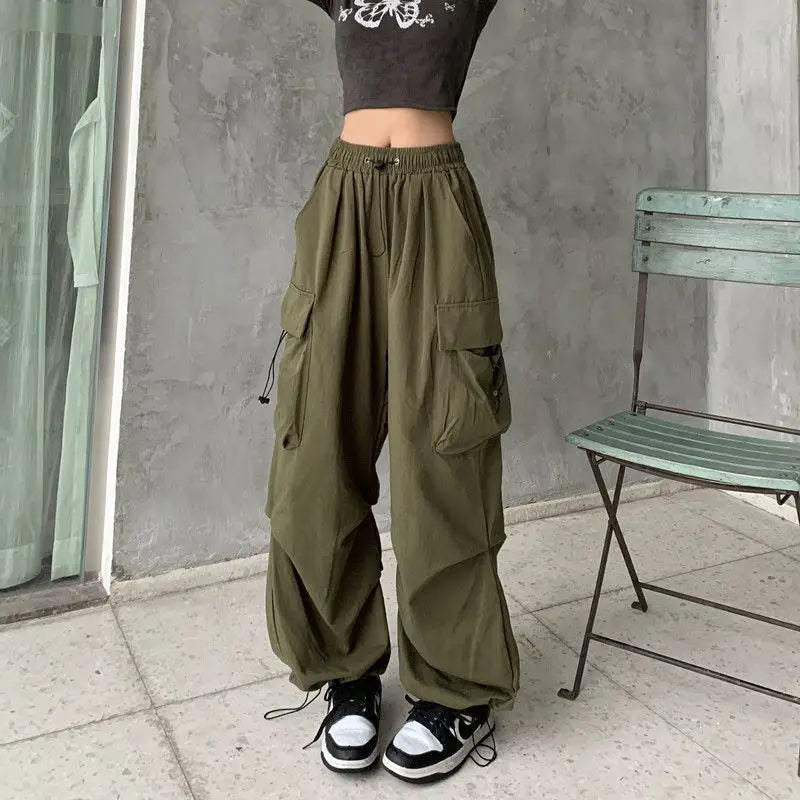 Himari - ワイドレッグ カーゴテックパンツ