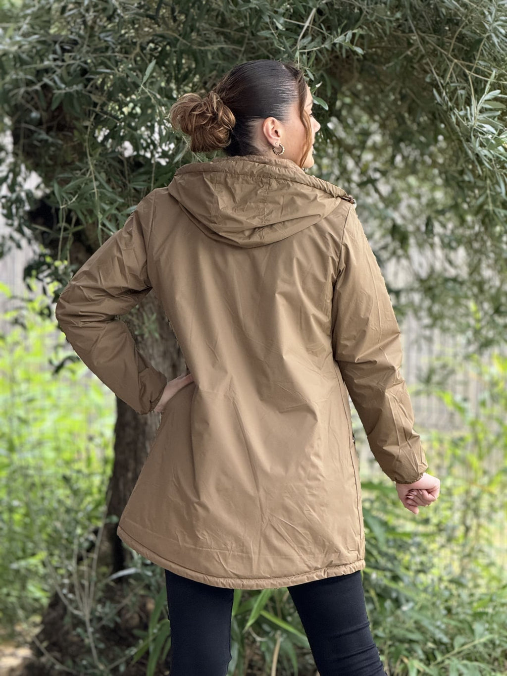 Megumi｜キャメルジップアップバイカージャケット