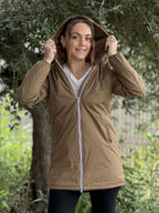 Megumi｜キャメルジップアップバイカージャケット