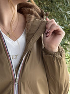 Megumi｜キャメルジップアップバイカージャケット