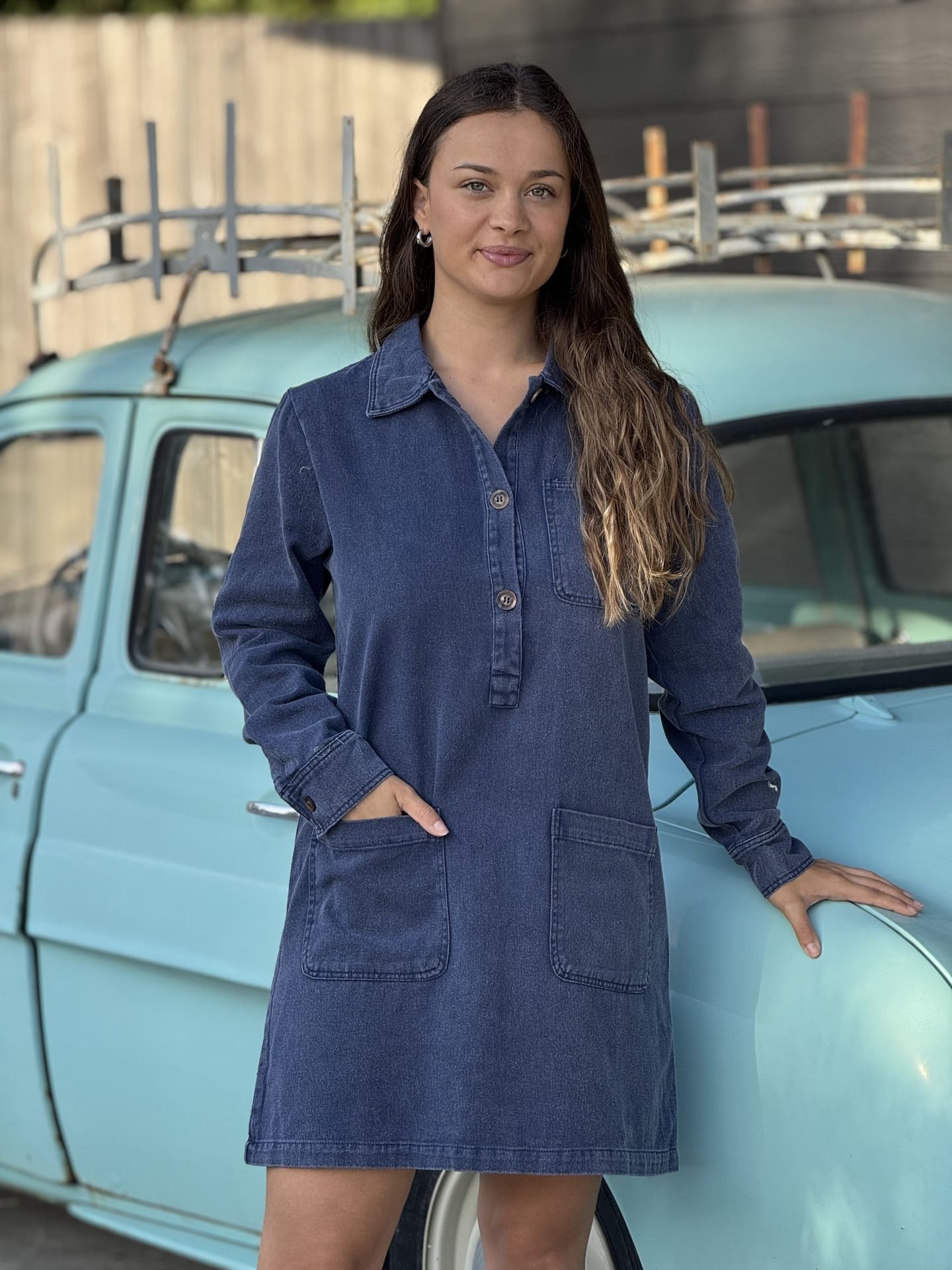 Mayu｜長袖デニムワンピース