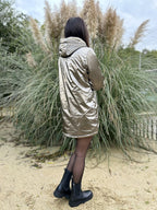 Megumi｜キャメルジップアップバイカージャケット