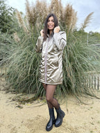 Megumi｜キャメルジップアップバイカージャケット