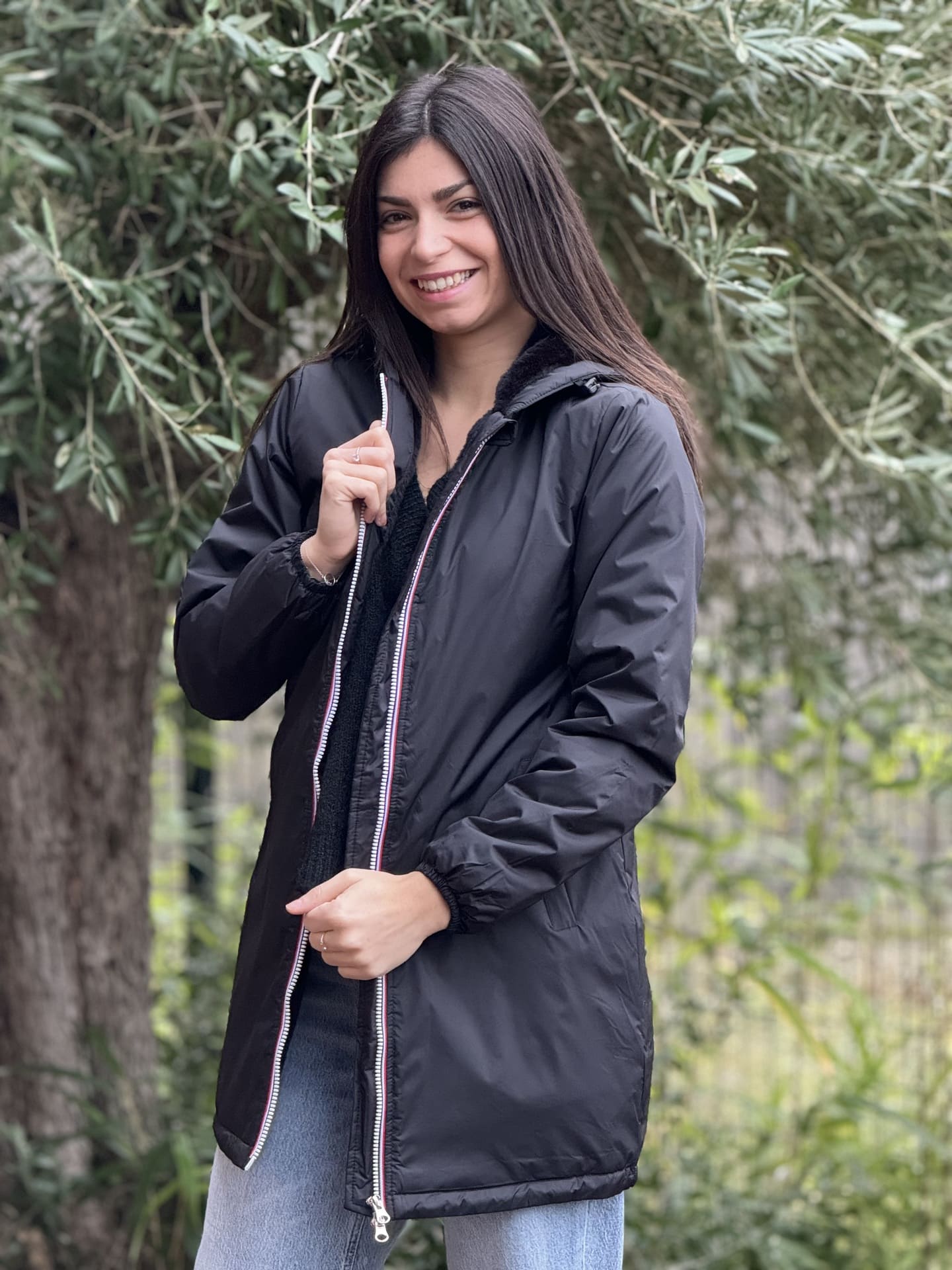 Megumi｜キャメルジップアップバイカージャケット