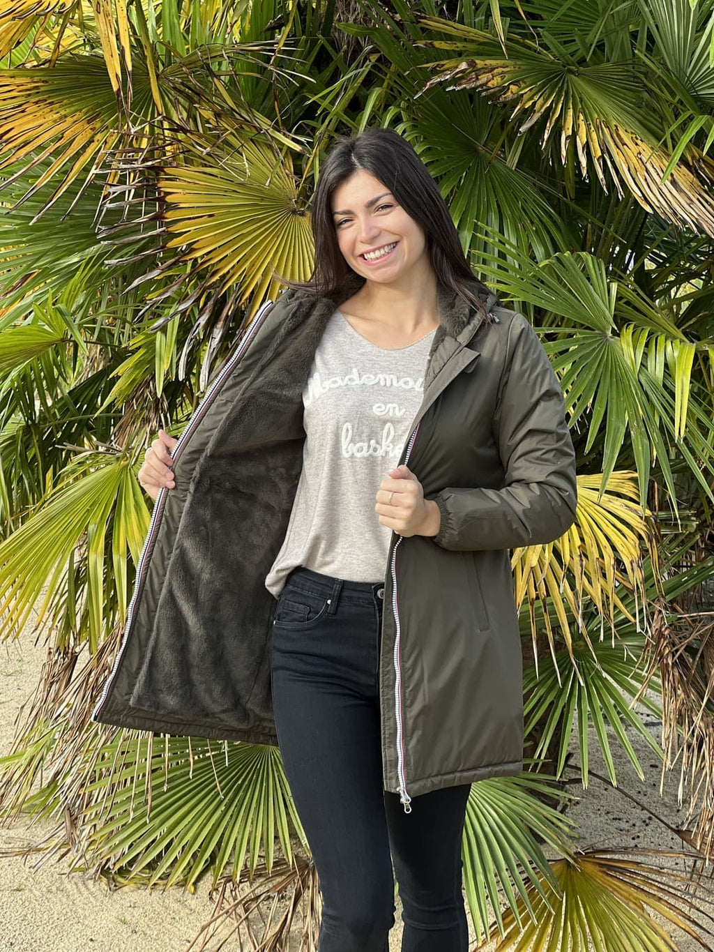 Megumi｜キャメルジップアップバイカージャケット