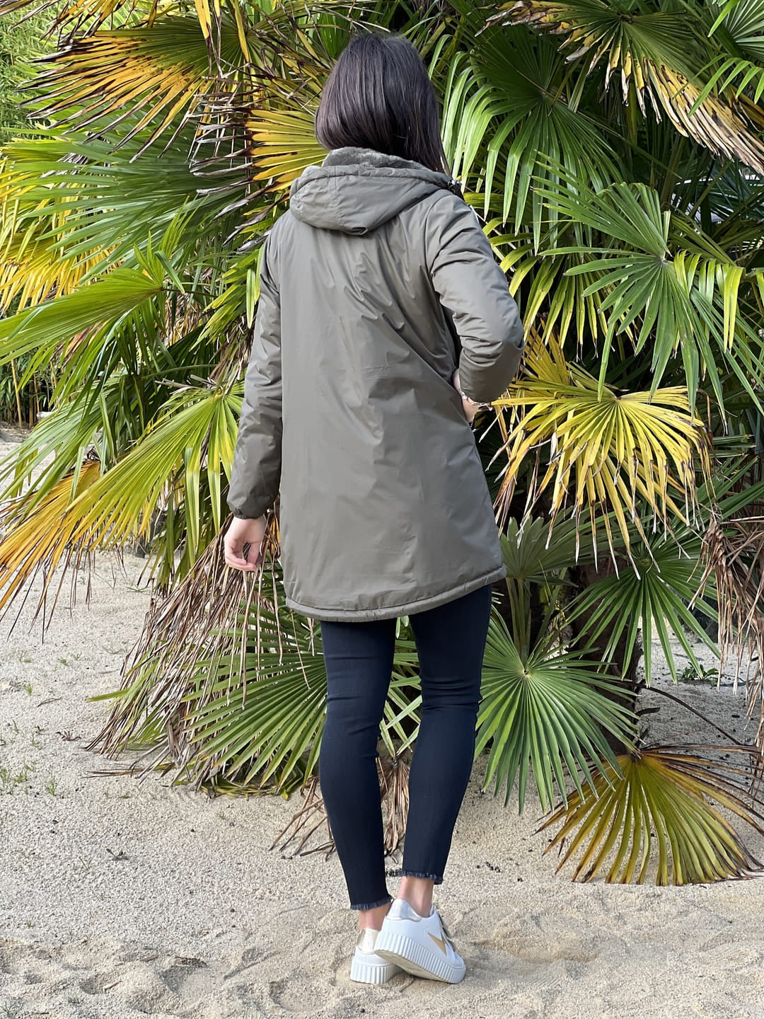 Megumi｜キャメルジップアップバイカージャケット