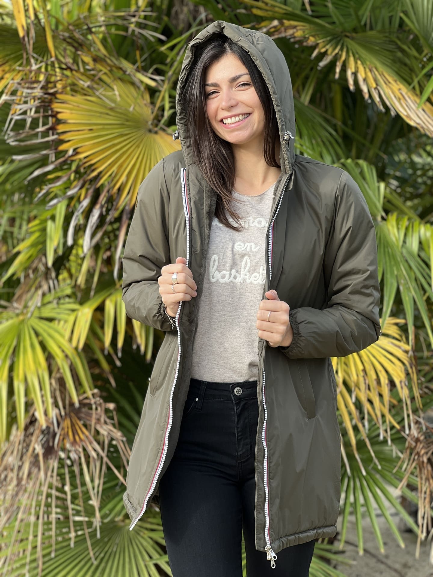 Megumi｜キャメルジップアップバイカージャケット