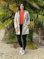 Megumi｜キャメルジップアップバイカージャケット