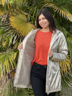 Megumi｜キャメルジップアップバイカージャケット