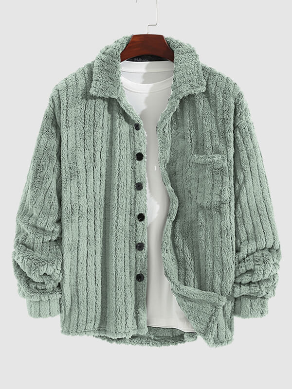 Kunio | メンズ フリース ボタンアップ ジャケット