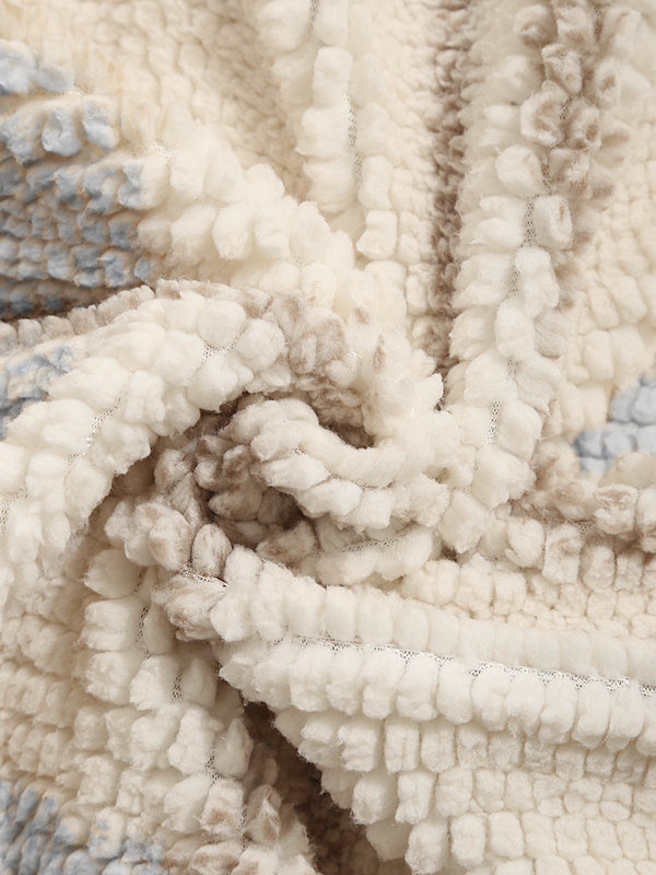 Isamu｜メンズ ヴィンテージチェック フリースラペルジャケット