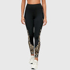 ハイウエストレオパードプリントトレーニングパンツ
