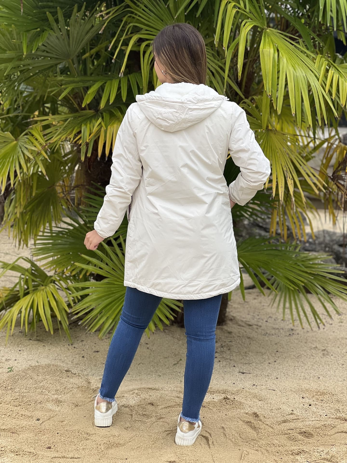 Megumi｜キャメルジップアップバイカージャケット