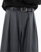 メンズ ハイウエスト ワイドパンツ